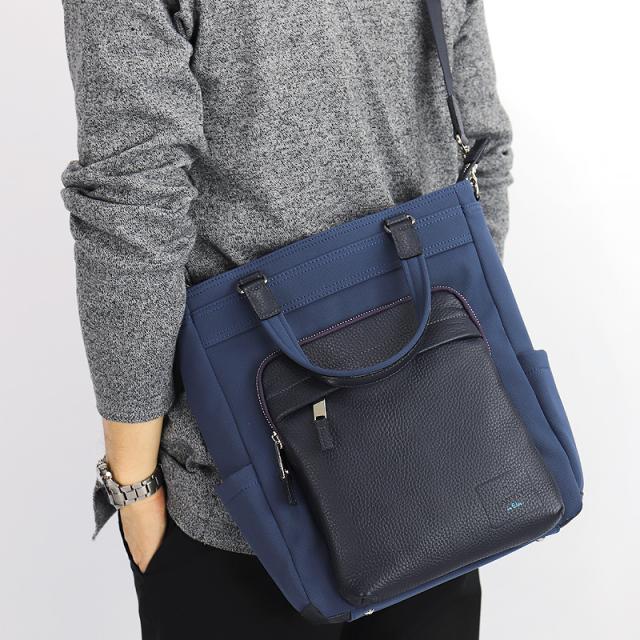 【商品レビューで+5%】ランバン バッグ トートバッグ メンズ ブランド ランバンオンブルー LANVIN en Bleu ピケ 526711 2WAY ショルダーバッグ トートショルダー ショルダートート A4 ビジネス 普段使い 旅行 ナイロン 牛革 本革 レザー 撥水 オシャレ 日本製 軽量 正規品_15