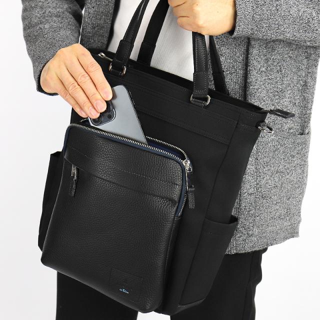 【商品レビューで+5%】ランバン バッグ トートバッグ メンズ ブランド ランバンオンブルー LANVIN en Bleu ピケ 526711 2WAY ショルダーバッグ トートショルダー ショルダートート A4 ビジネス 普段使い 旅行 ナイロン 牛革 本革 レザー 撥水 オシャレ 日本製 軽量 正規品_17
