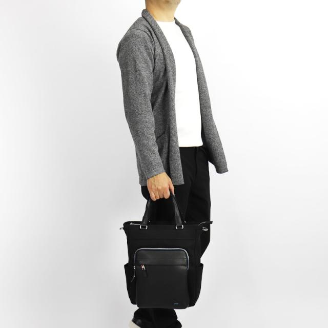 【商品レビューで+5%】ランバン バッグ トートバッグ メンズ ブランド ランバンオンブルー LANVIN en Bleu ピケ 526711 2WAY ショルダーバッグ トートショルダー ショルダートート A4 ビジネス 普段使い 旅行 ナイロン 牛革 本革 レザー 撥水 オシャレ 日本製 軽量 正規品_2