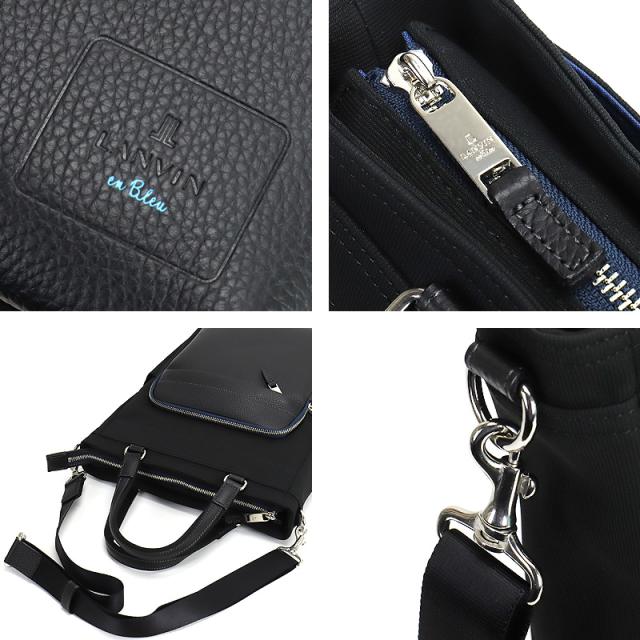 【商品レビューで+5%】ランバン バッグ トートバッグ メンズ ブランド ランバンオンブルー LANVIN en Bleu ピケ 526711 2WAY ショルダーバッグ トートショルダー ショルダートート A4 ビジネス 普段使い 旅行 ナイロン 牛革 本革 レザー 撥水 オシャレ 日本製 軽量 正規品_7