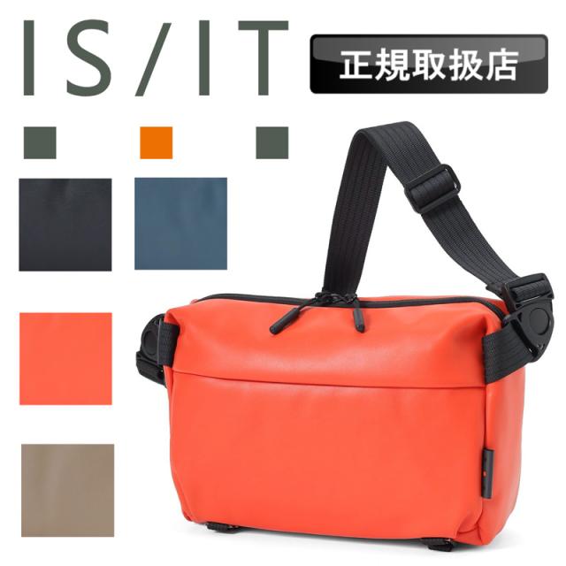 【商品レビューで+5%】イズイット ショルダーバッグ メンズ ブランド 斜め掛け IS/IT 合皮 957151 レディース ユニセックス ミニショルダー 軽量 撥水 はっ水 B5 通勤 横型 バッグ 鞄 肩掛け スカイ セットアップ 2WAY カジュアル オシャレ ビジネス シンプル 人気