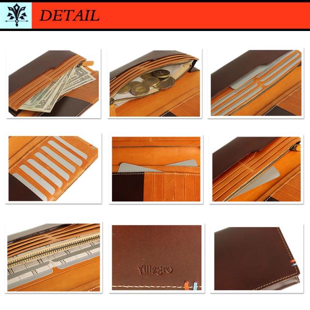 商品レビュー記入で+5%】送料無料 Allegro ロッソシリーズ 長財布