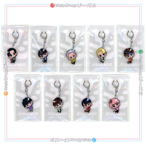 Snow Man すのチルぶら下がりシリーズ アクリルキーホルダーver. 全9種セット◆新品Ss【ゆうパケット対応】【即納】