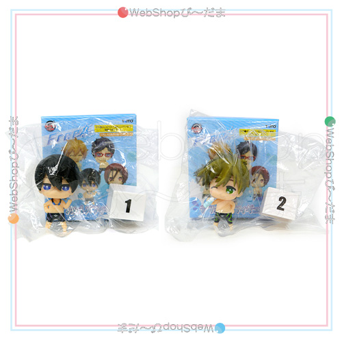 タイトーくじ本舗 Free! デフォルメフィギュア賞 橘真琴＆七瀬遙 2種セット◆新品Ss【即納】