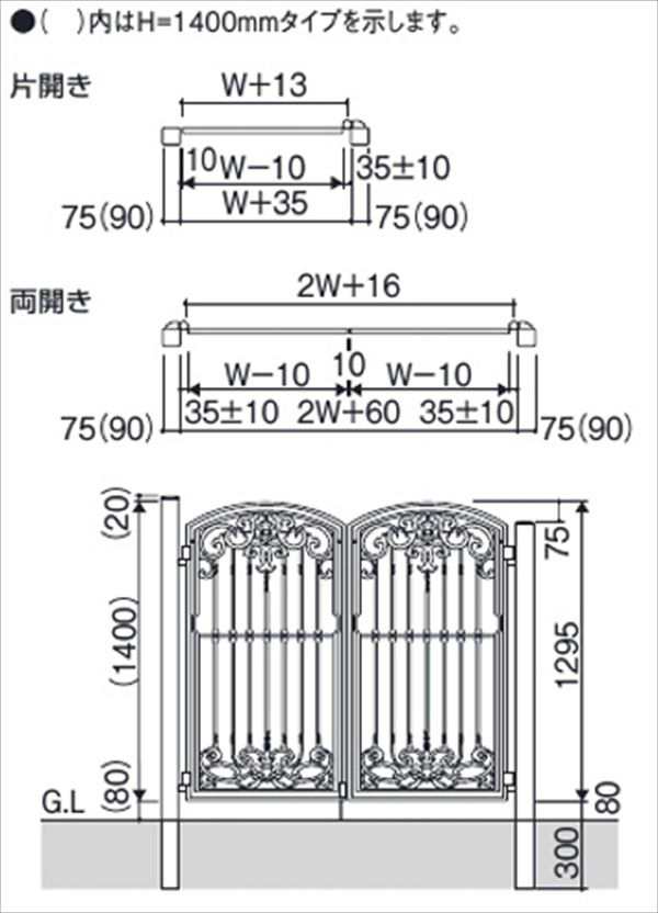 三協アルミ 門扉 ラビロス 4型 片開きセット 門柱タイプ 0812 の通販はau PAY マーケット キロWowma!店 au PAY  マーケット－通販サイト