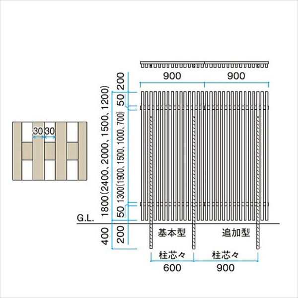 タカショー エバーアートフェンス 千本格子足付ユニット30×50(格子すき間30mm) W900×H1500 の通販はau PAY マーケット  キロWowma!店 au PAY マーケット－通販サイト