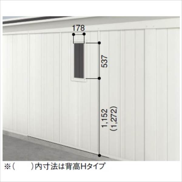 ヨドガレージ ラヴィージュ 現行品vgc 用オプション Fix窓付パネル 基本棟と同時に購入しないと 商品のの通販はau Pay マーケット キロwowma 店