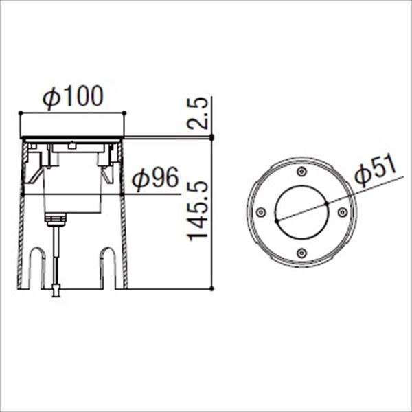 リクシル 12V 美彩 グランドライト GND-G3型 15° LED 照度角15°8 VLG16 ZZ 『ローボルトライト』 『エクステリア照明 ライト』 - 2