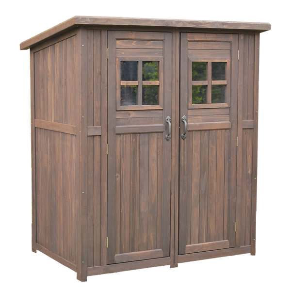 Sスタイル 木製収納庫 Dns 0177dbr カントリー小屋 大 中型 大型 物置小屋 屋外 Diy向の通販はau Pay マーケット キロwowma 店