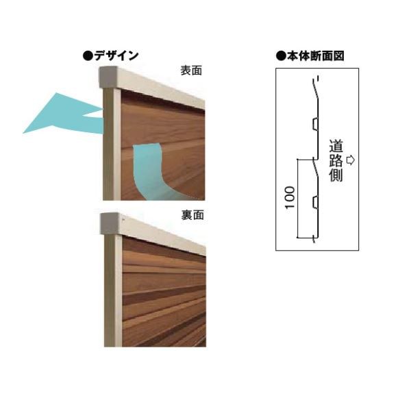フェンス 外構 diy 目隠し リクシル フェンスAB YL2型 アルミ形材色 T-6 本体(1枚) の通販はau PAY マーケット -  キロWowma!店