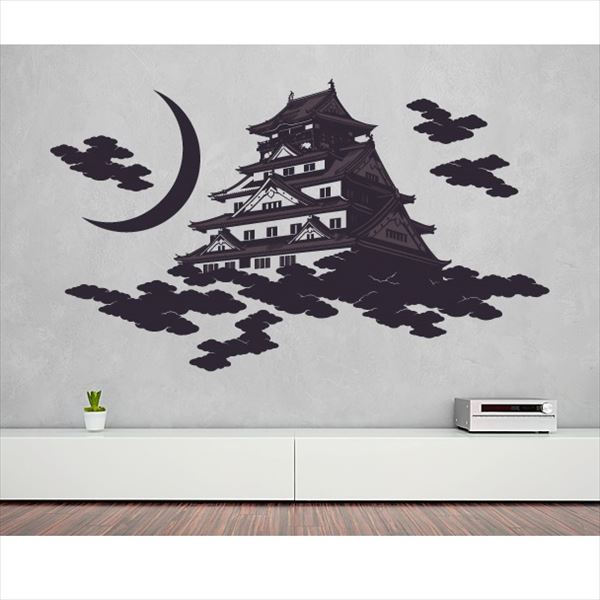 東京ステッカー 高級ウォールステッカー 和風 大阪城 Mサイズ Ts0049 Fm 黒紅 おしゃれ かの通販はau Pay マーケット キロwowma 店