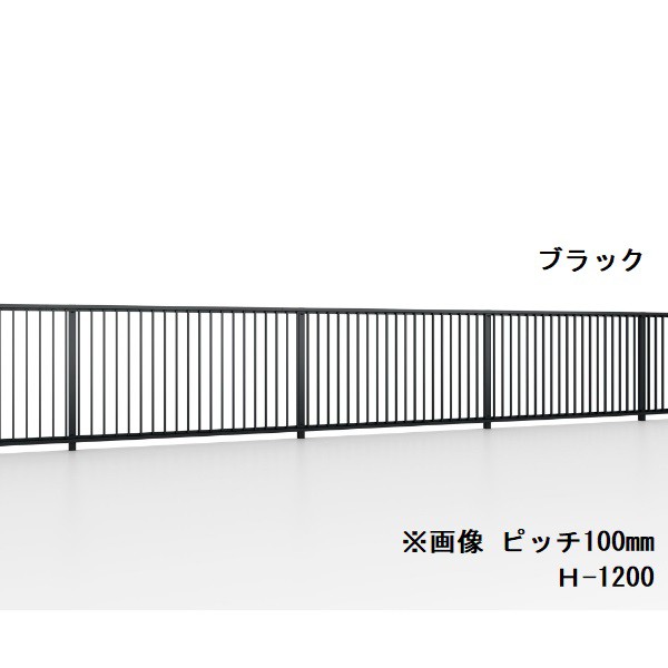 リクシル 開き門扉AS TR型 両開き 格子ピッチ100mm W-1900 H-1500 - 5