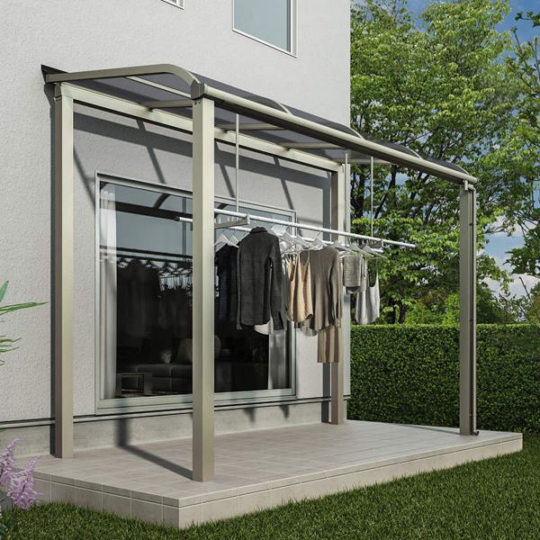 Ykkap テラス屋根 独立納まり ソラリア 1間 10尺 柱標準タイプ 関東間 単体 アール型 ポリカ屋根 の通販はau Pay マーケット キロwowma 店