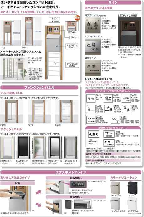 リクシル アーキキャストファンクション T-14 組み合わせ例19-7 『機能門柱 機能ポール』 の通販はau PAY マーケット  キロWowma!店 au PAY マーケット－通販サイト