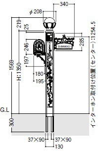 リクシル ディズニー ファンクションポール プーさんb型 機能門柱 表札はネームシールとなります 機能の通販はau Pay マーケット キロwowma 店