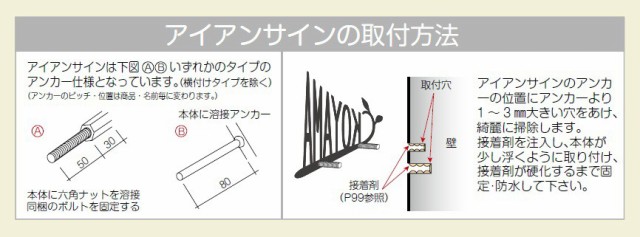 美濃クラフト アイアンクラフト表札 クラシカル SP-40 『表札 サイン 戸建』