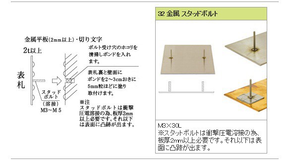 福彫 金属デザインアート ステンレス板エッチング KT-103 『表札