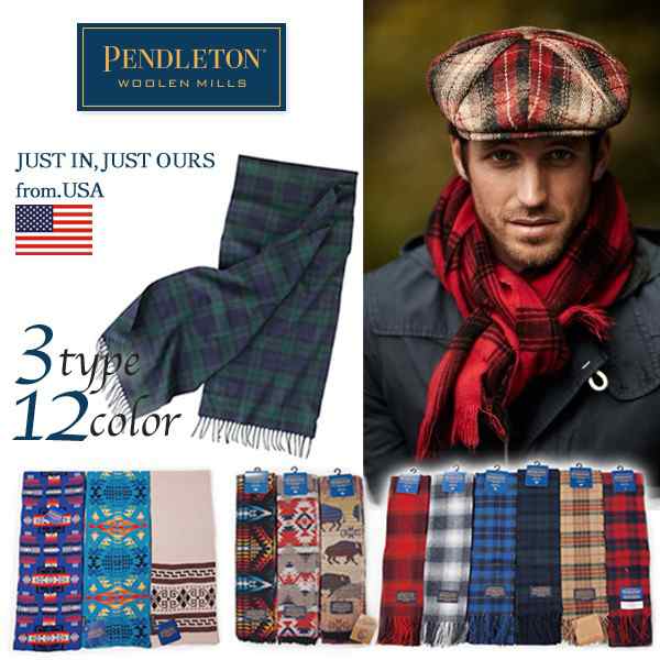 PENDLETON ペンドルトン チェック マフラー エスニック スカーフ GR633 GR624 GS697｜au PAY マーケット