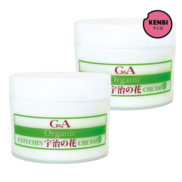 【送料無料】オーガニックカテキンクリーム 宇治の花 180g×2個セット　グランドゥルネサンス CATNクリーム（ジーアンドエー）