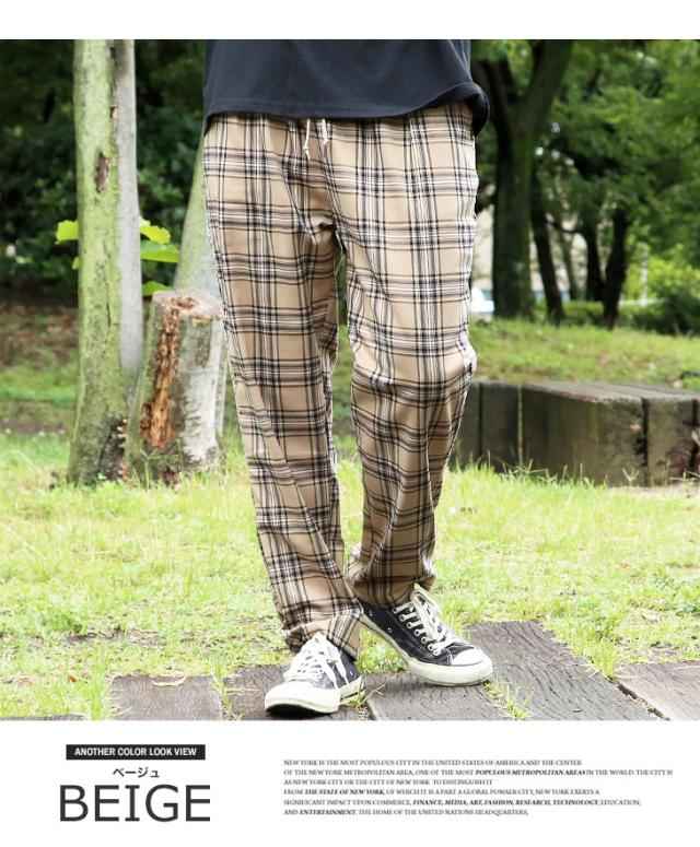 送料無料 メンズ ストレッチ チェック柄 ワンタック ワイド シェフパンツ おしゃれ カジュアル ストリート 韓国 クラシック ダンス 春 夏の通販はau Pay マーケット 7周年アークティックプラント
