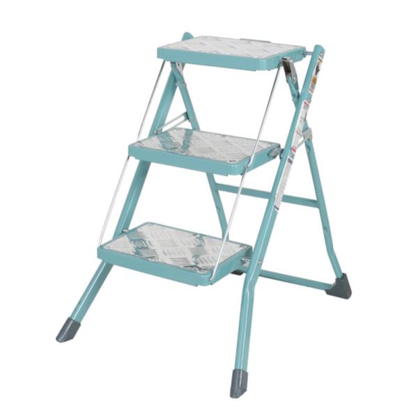脚立 FOLDING 3-STEPS LADDER GRAY GREEN 100-252GG の通販は 11,689円