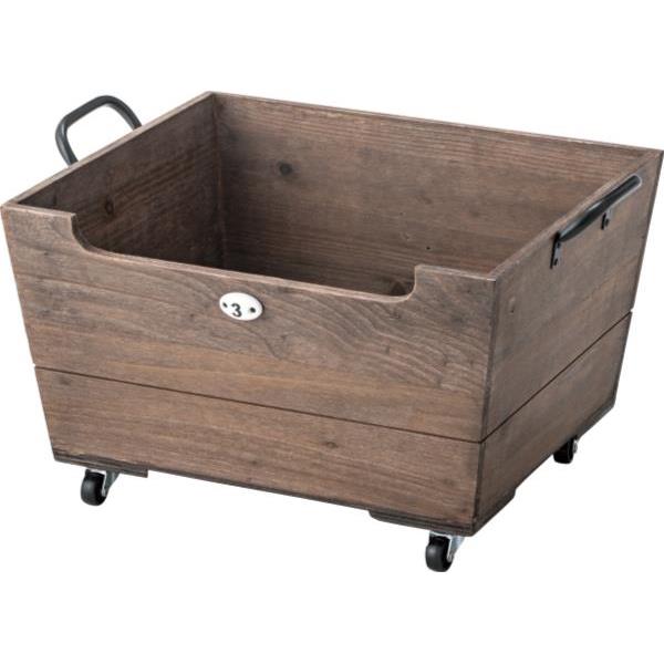 収納ボックス 北欧 キャスター付きボックス ブラウン LFS-177BR の通販は 5,236円