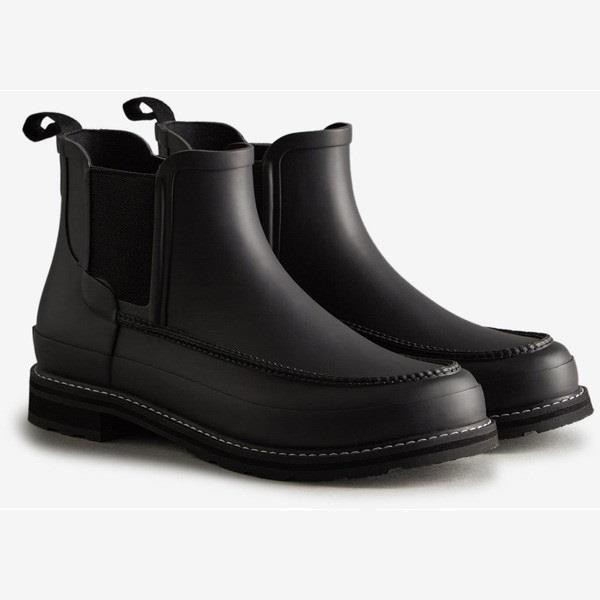 長靴 メンズ MENS REFINED MOCK-TOE CHELSEA BLACK/BLACK