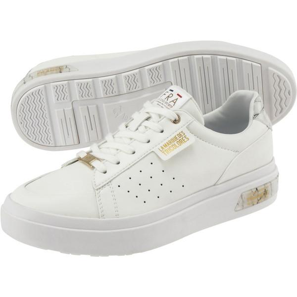 レインシューズ レディース ラ セーヴル LA SEVRES PF 防水設計 厚底 ホワイト  の通販は 8,420円