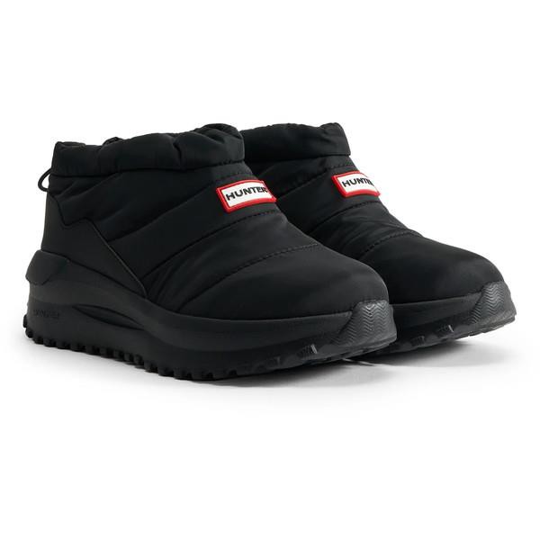 防寒シューズ UNISEX PUFFED TRAVEL FLOW TRAINER BLACK