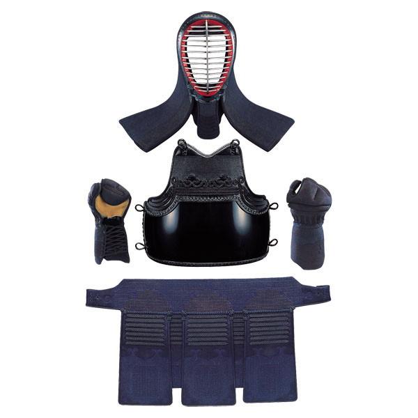 防具 １．５分手刺（長刺）具の目 オーダーメイド 紺堅打紐付 セット K115 の通販は