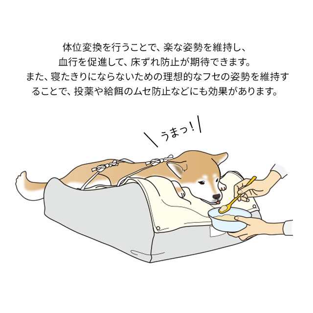 介護用 ドッグベッド Lサイズ XLサイズ 洗える 床ずれ 寝たきり 防止 体圧分散 ベッド 防水 カバー 犬 猫 ペット 小型 中型 大型 老犬 老