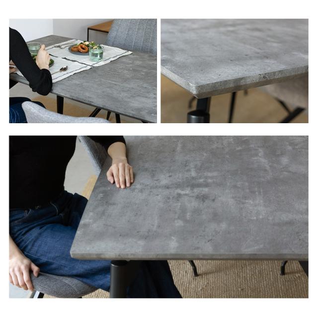 ダイニングテーブル ストーン調 幅160cm 4人掛け 単品 テーブル 食卓