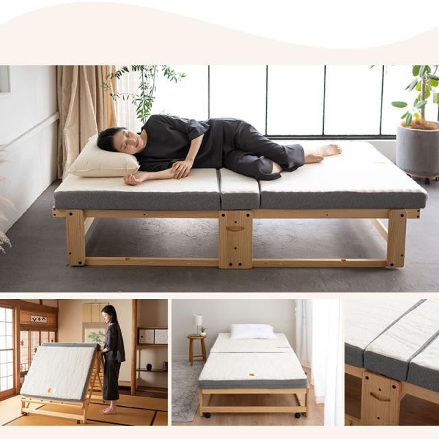 折りたたみベッド 専用 マットレス シングル 3つ折り 折りたたみ 2層構造 極厚 滑り止め 高反発 高弾性 ウレタン 三つ折り 完成品 フィット 折り畳みベッド シングルベッド 簡易ベッド 収納 コンパクト 省スペース 北欧 新生活 一人暮らし ギフト 送料無料_15