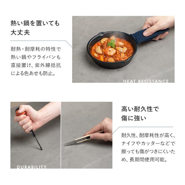 ダイニングテーブル 幅120cm 伸長式 セラミック 4人掛け 単品 テーブル 食卓 グレー ブラック 黒 石目調 長方形 角型 4人用 食卓テーブル 机 ダイニング リビングダイニング 北欧 モダン ヴィンテージ おしゃれ living＆dining バローナ 新生活 送料無料_9