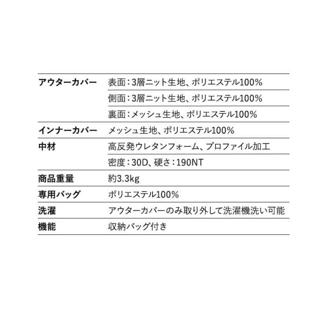 マットレス ごろ寝マット 幅65cm コンパクト バッグ付き 5つ折り 折りたたみ ポータブル 軽量 収納 持ち運び 高反発 ウレタン 洗える 通気性 ごろ寝 小さい 布団 マット 寝具 昼寝 仮眠 アウトドア キャンプ 車中泊 車載 狭小住宅 子供 避難 来客用 送料無料_11
