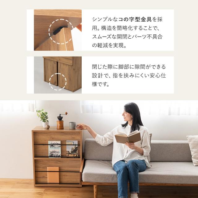 折りたたみ デスク テーブル 机 幅60cm ワゴン コンパクト 省スペース たたむデスク PCデスク パソコンデスク マガジンラック 本棚 折りたたみデスク キッズデスク 学習デスク 学習机 勉強机 作業台 作業スペース キッチン 在宅 リモート PC 北欧 送料無料_11