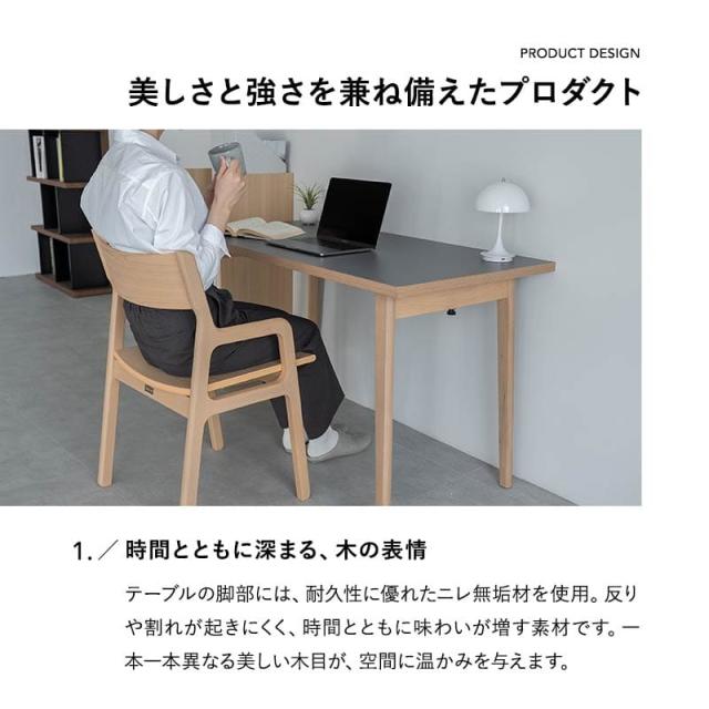 ダイニングテーブル 幅120cm 折りたたみ 長方形 角型 2人掛け 単品 テーブル 食卓 デスク 机 脚折れ リビング ダイニング 木製 天然木 2人用 食事 仕事 ワーク 作業 PC 勉強 学習 宿題 コンパクト 在宅 リモート 家具 クラット living＆dining 北欧 送料無料_7