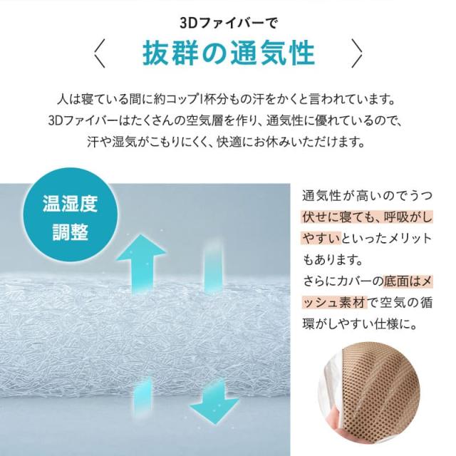 マットレス 幅65cm ごろ寝 三つ折り 高反発 丸洗い 清潔 通気性 3つ折り 折りたたみ コンパクト 収納 高反発マットレス 高反発マット アンダーマットレス オーバーレイ トッパー 寝具 仮眠 車載 防災 避難 子供 テレワーク 在宅 新生活 一人暮らし 送料無料_6