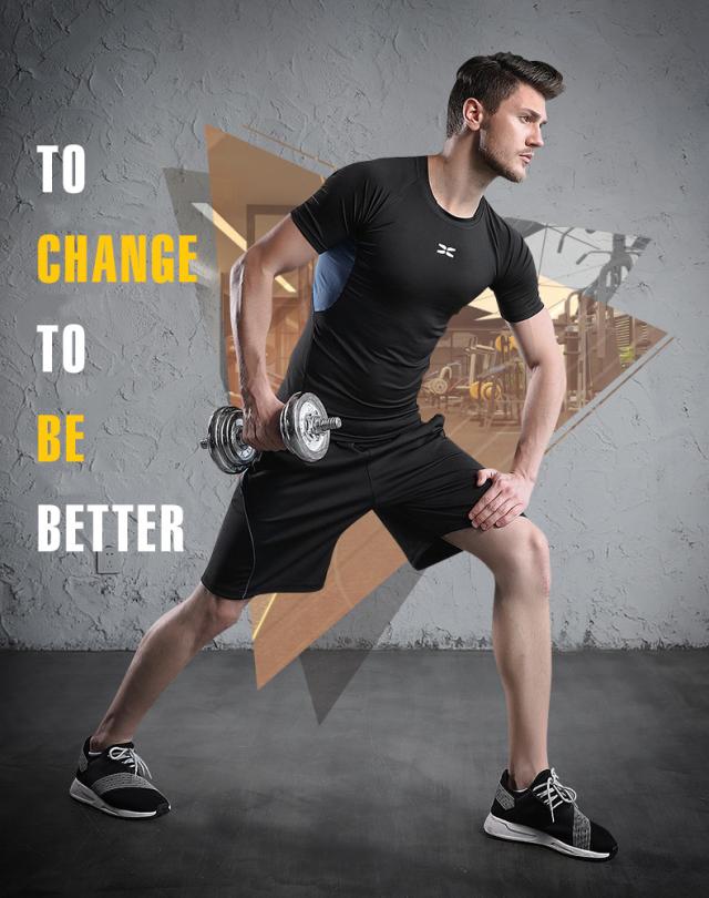 送料無料 トレーニングウエア 上下5点セット メンズ スポーツウェア ランニングウェア ウォーキング ヨガウェア ジム 吸汗 速乾 男性の通販はau Pay マーケット K R L