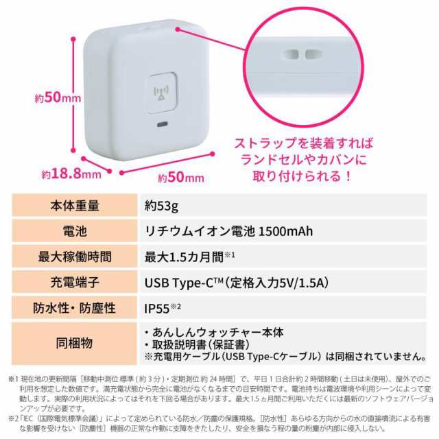 KDDI あんしんウォッチャーGPS 1年間月額無料 子供や高齢者、モノの居場所をスマホでみまもり docomo、ソフトバンク、au、MVN