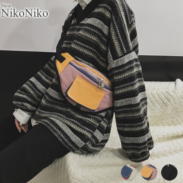 夏新作 キャンバスウエストバッグ Ma 即納 鞄 ウエストポーチ レディース ファーバッグ サコッシュ レディース メンズの通販はau Pay マーケット ショップにこにこ