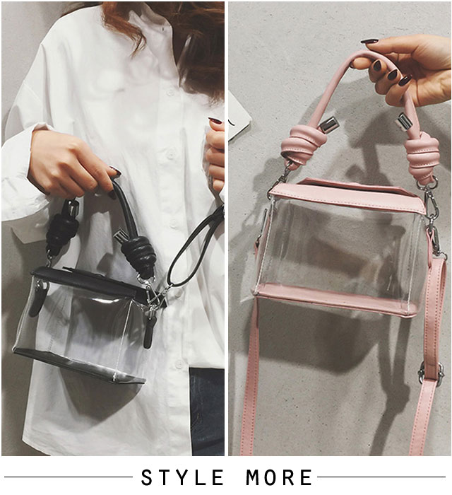 冬セール 春新作 スクエアクリアバッグ 即納 鞄 バッグ Pvc クリア ハンド ショルダー レディース 韓国ファッション 流行 トレンドの通販はau Pay マーケット ショップにこにこ