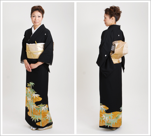 留袖 レンタル 小柄な方 NT-673 黒留袖フルセット 結婚式 40代 50代 60