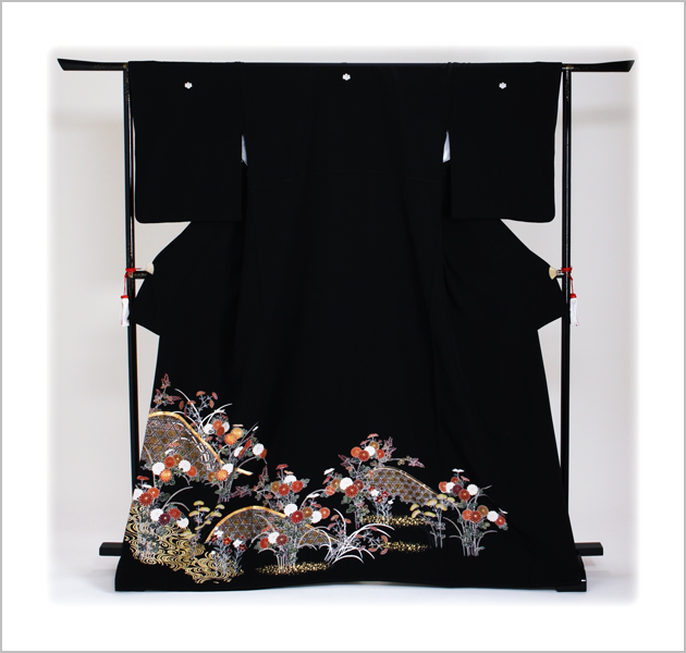 留袖 レンタル NT-865 黒留袖フルセット 結婚式 50代 60代 送料無料 留袖 レンタル NT-865 黒留袖フルセット 結婚式 50代 60代 送料無料の