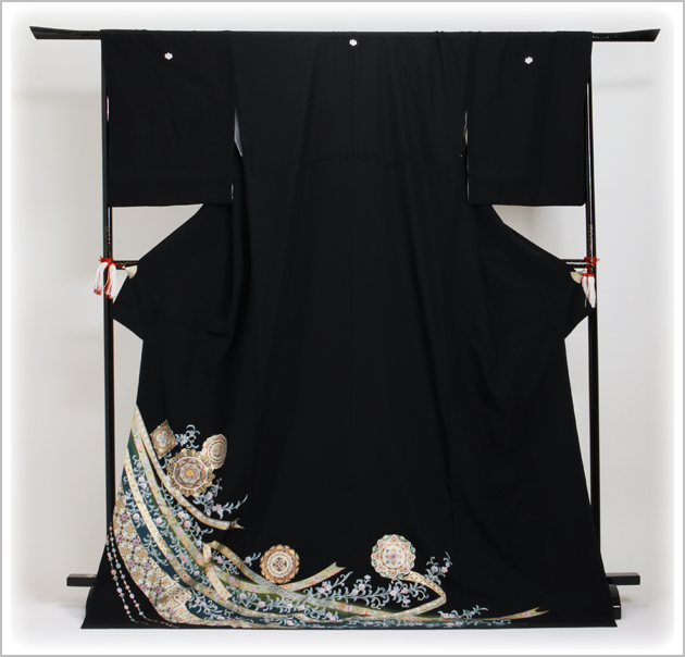 留袖 レンタル 背の高い方 NT-910 黒留袖フルセット 結婚式 40代 50代