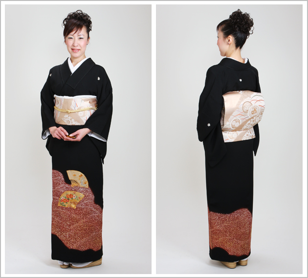 留袖 レンタル 小柄な方 NT-173 黒留袖フルセット 結婚式 50代 60代 送料無料 留袖 レンタル 小柄な方 NT-173 黒留袖フルセット 結婚式 50代 60