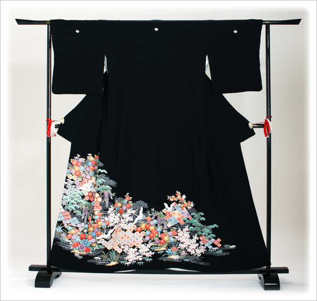 留袖 レンタル 小柄な方 NT-S287 黒留袖フルセット 結婚式 40代 50代 送料無料 留袖 レンタル 小柄な方 NT-S287 黒留袖フルセット 結婚式 40代 50代