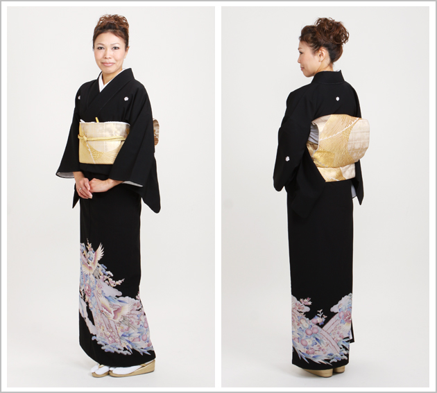留袖 レンタル NT-725 黒留袖フルセット 結婚式 50代 60代 送料無料