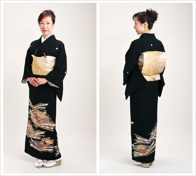 留袖 レンタル NT-929 黒留袖フルセット 結婚式 40代 50代 60代 送料