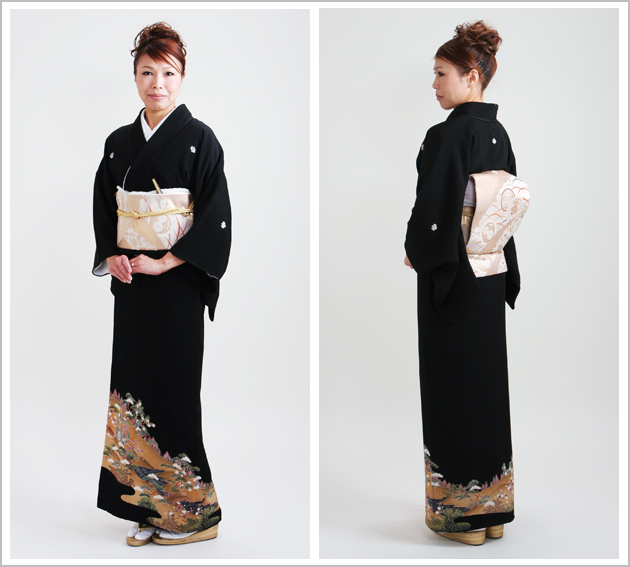 留袖 レンタル 小柄な方 NT-s353 黒留袖フルセット 結婚式 60代 70代